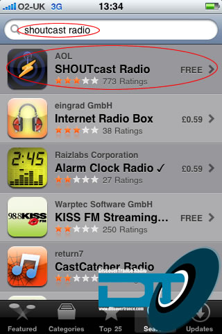 step 1: app store